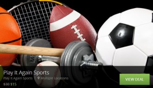 Free Money - $30 for $15 Groupon for Play It Again Sports